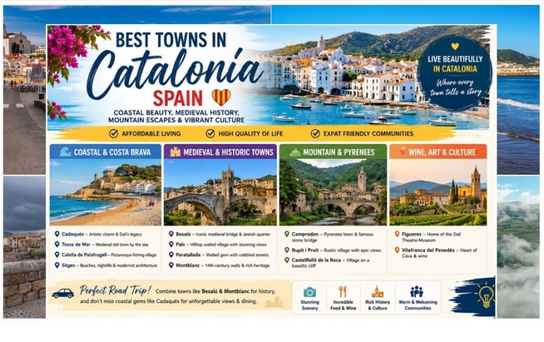 Best Towns in Catalonia, Spain: Ranked by Affordability, Quality of Life, Expat Satisfaction, and Population