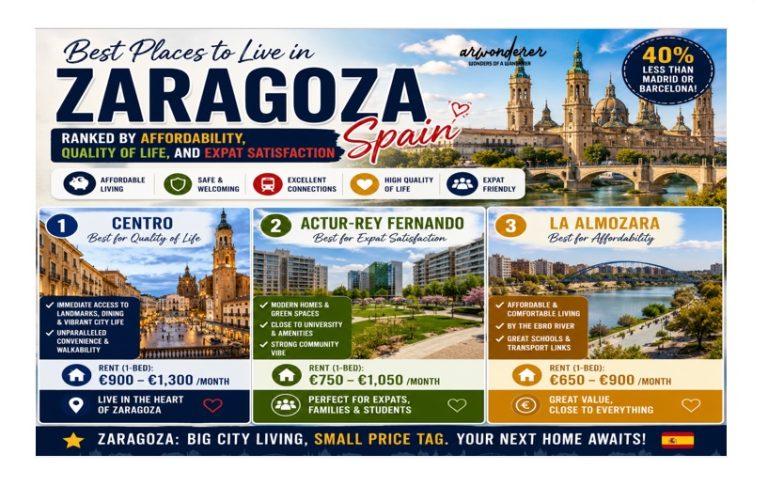 Best Places to Live in Zaragoza, Spain: Ranked by Affordability, Quality of Life, and Expat Satisfaction